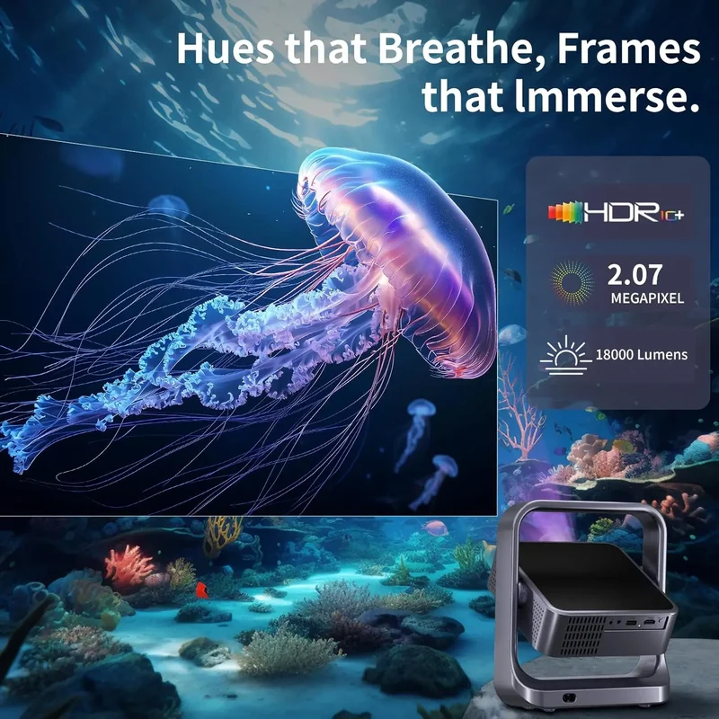 Fintex C9 Ultra Projector 4k Full HD 1080P HDR10 Proyector 700 ANSI Android TV9.0 ASA3.0 Auto Focus Portable Projectors