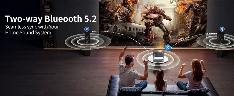 Fintex C9 Ultra Projector 4k Full HD 1080P HDR10 Proyector 700 ANSI Android TV9.0 ASA3.0 Auto Focus Portable Projectors