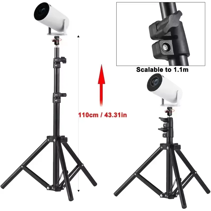 110cm Universal Portable Bracket For Magcubic HY300 Pro Projector Tripod Stand Mount For Magcubic HY320mini Projector 5-50cm New