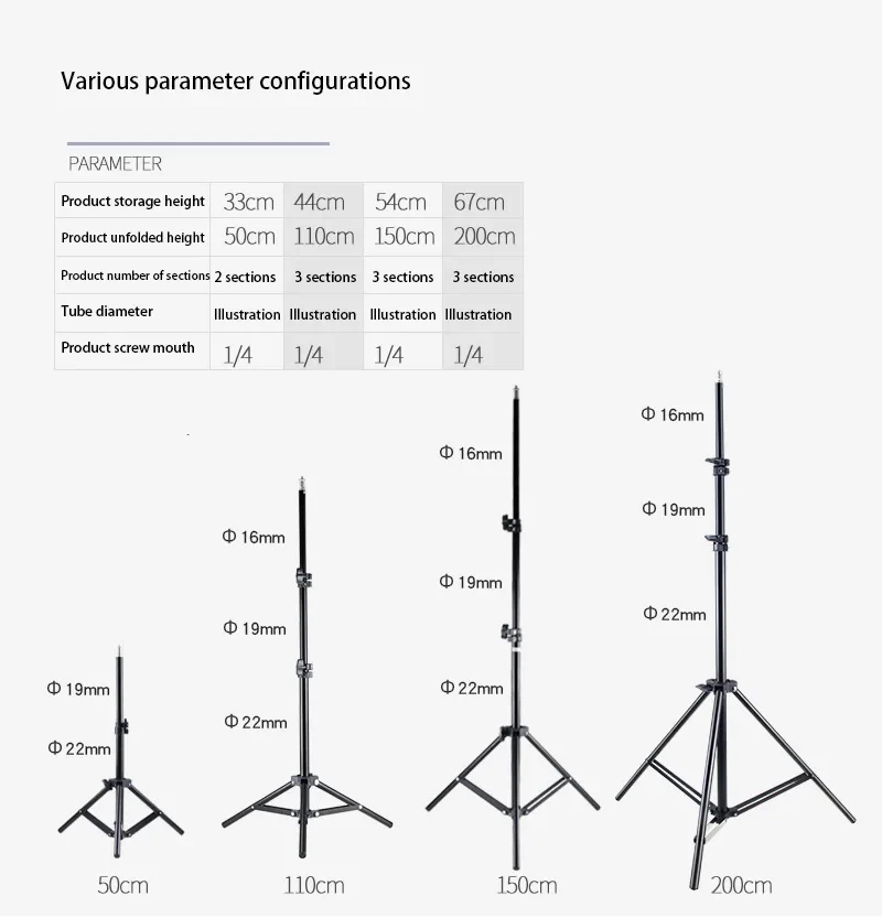 110cm Universal Portable Bracket For Magcubic HY300 Pro Projector Tripod Stand Mount For Magcubic HY320mini Projector 5-50cm New