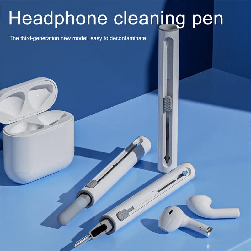 3 In 1 Bluetooth Earphones Cleaning Tool Earbuds Case Cleaner Kit Cleaning Brush Pen For Airpods Pro 3 2 1 Headphones Clean Set