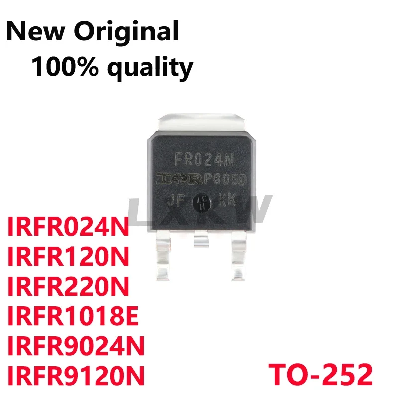 10/PCS New IRFR024N FR024N IRFR120N FR120N IRFR220N FR220N IRFR1018E FR1018E IRFR9024N FR9024N IRFR9120N FR9120N TRPBF TO-252