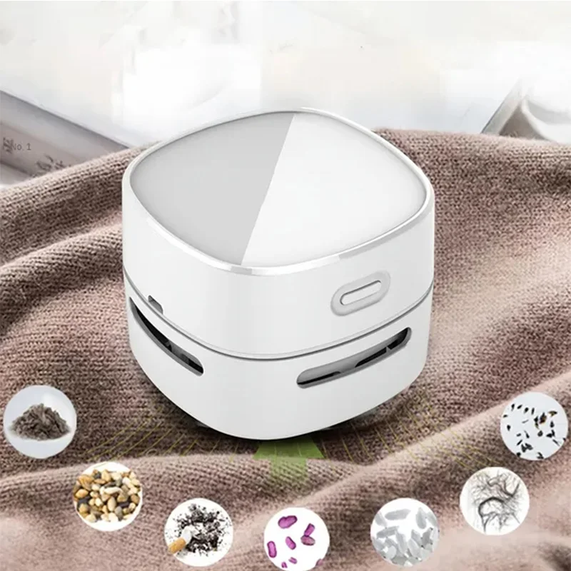 Handheld Mini Desktop Vacuum Desktop Cleaner Cleaning Energy Saving 360 Degree Rotation For Keyboard Home Office School