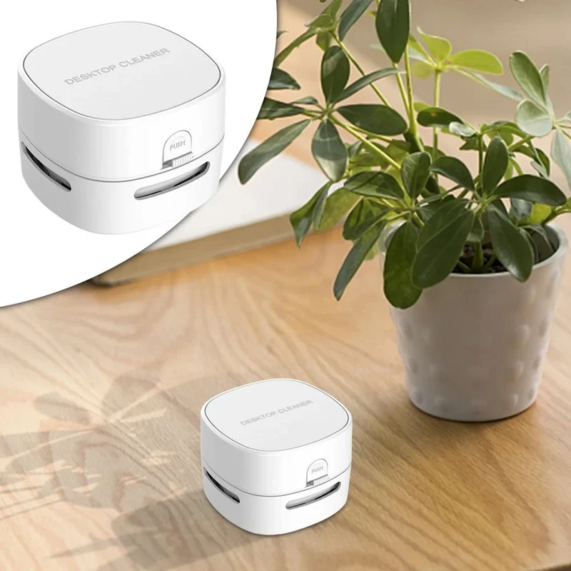 Handheld Mini Desktop Vacuum Desktop Cleaner Cleaning Energy Saving 360 Degree Rotation For Keyboard Home Office School