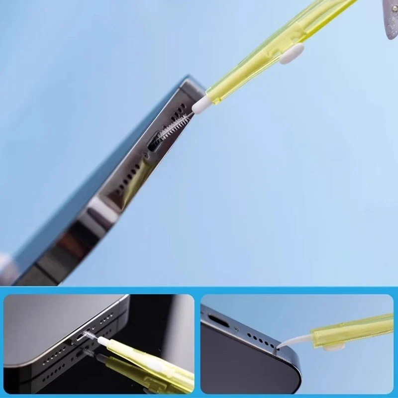 USB C Charging Port Universal Mini Cleaning Brush Metal Dust Plug Removal Cleaner Kit For IPhone Xiaomi Earphone Clean