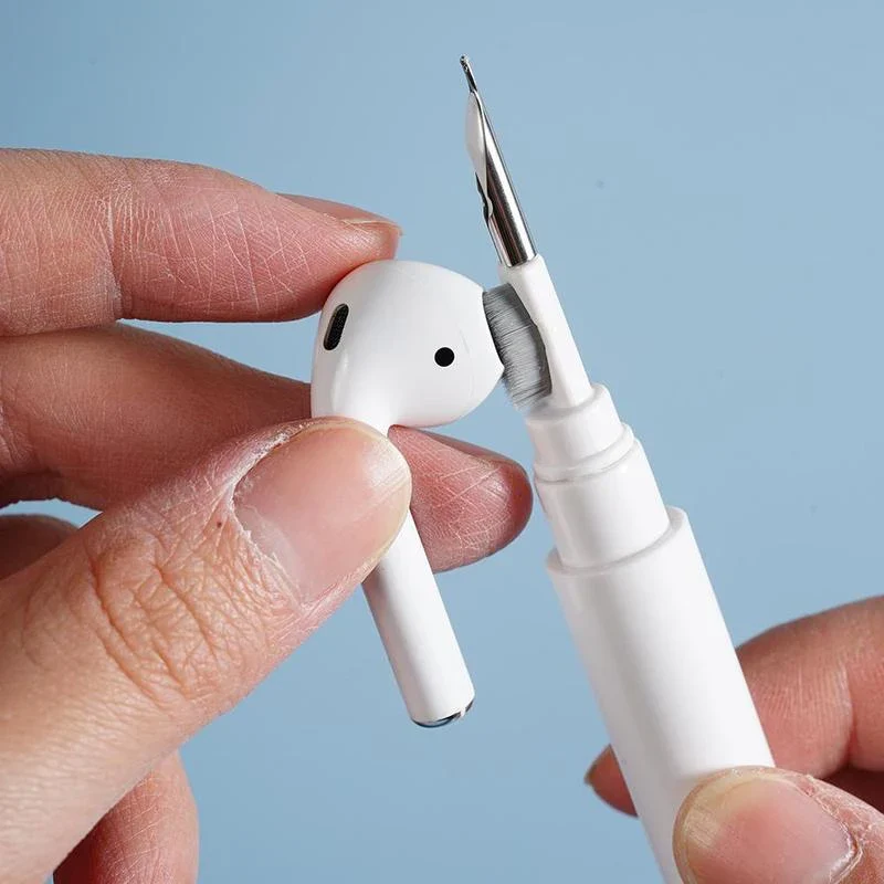 3IN1 Portable Cleaning Pen Headphones Mobile Phone Tablet Dust Dirt Clean Tool For iPhone Xiaomi HUAWEI Samsung Earphone Cleaner