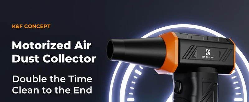K&F CONCEPT Electric Air Duster Cordless Compressed Air Blower Suction for Computer,PC,Laptop Keyboard,Car,Camera Dust Cleaner