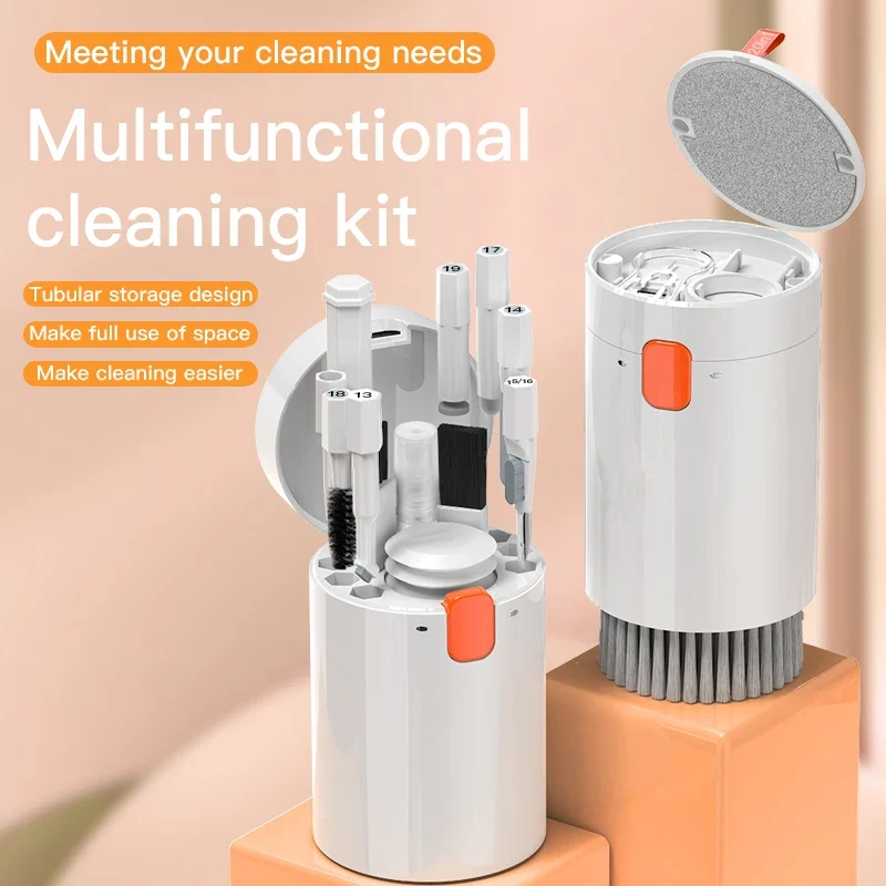 20 in 1 Cleaning Kit Computer Keyboard Cleaner Brush Earphones Cleaning Pen For Headset IPad Phone Cleaning Tools Keycap Puller