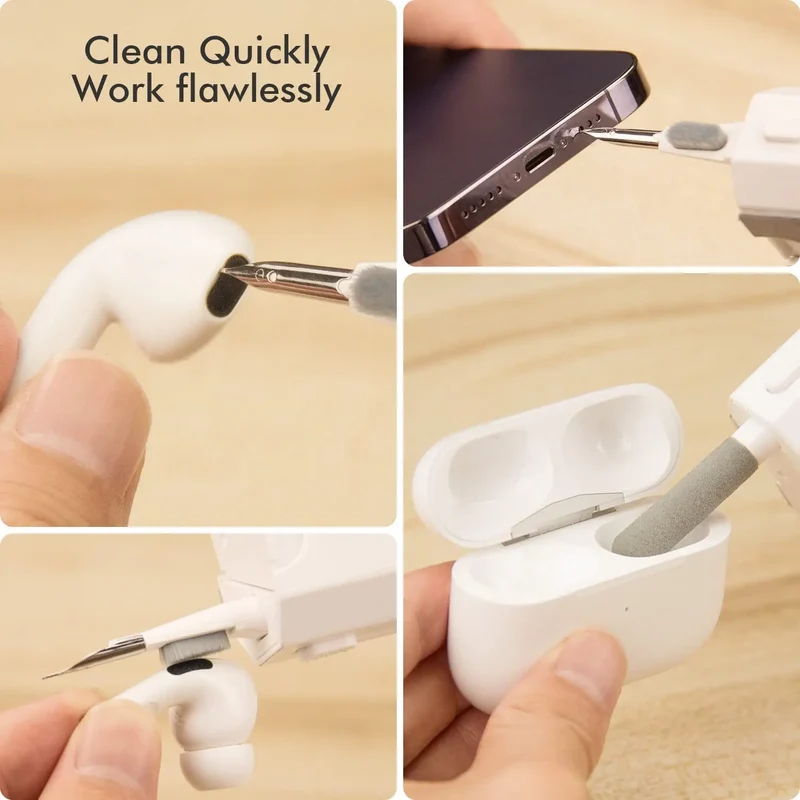 20 in 1 Cleaning Kit Computer Keyboard Cleaner Brush Earphones Cleaning Pen For Headset IPad Phone Cleaning Tools Keycap Puller