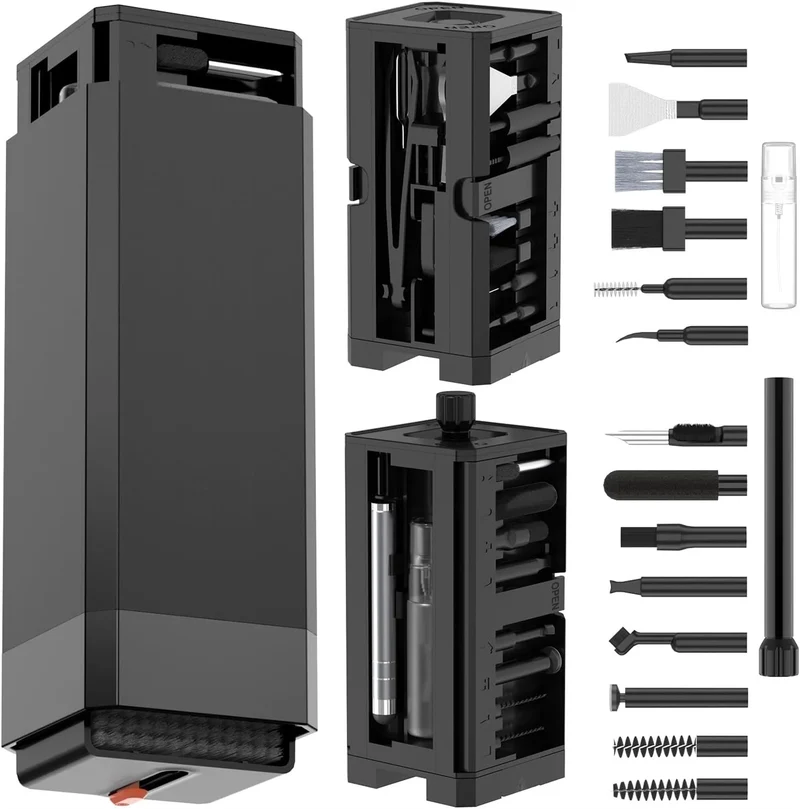32-in-1 Multi-Purpose Electronics Cleaning Kit – for iPhone Charging Port, AirPods, Bluetooth Earbuds, Keyboard & Screen Cleanin