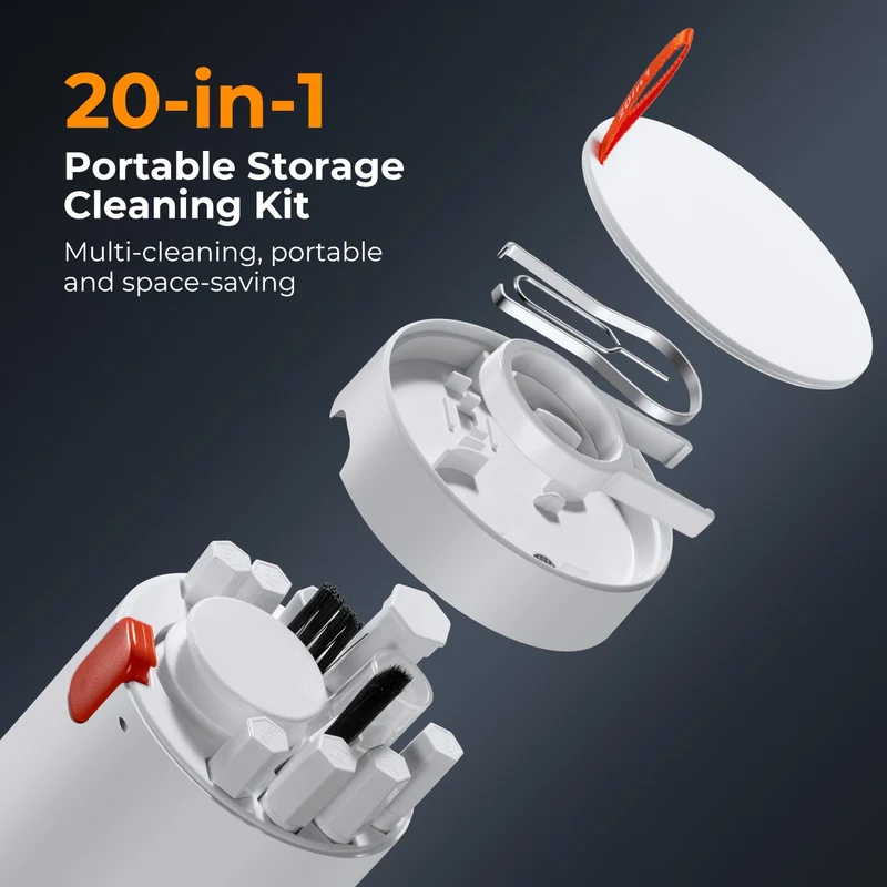 K&F Concept 20in1 iPhone AirPods Multifunction Cleaning Kits Brush Cleaning for Labtop Mobile Screen Keyboard Camera Lens