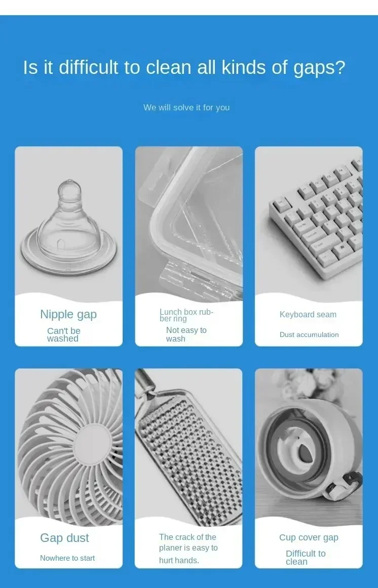Multi-purpose Fine Dust Cleaning Brush for Mobile Phone, Earphone, Headset, Keyboard, Cup Cover & Card Slot
