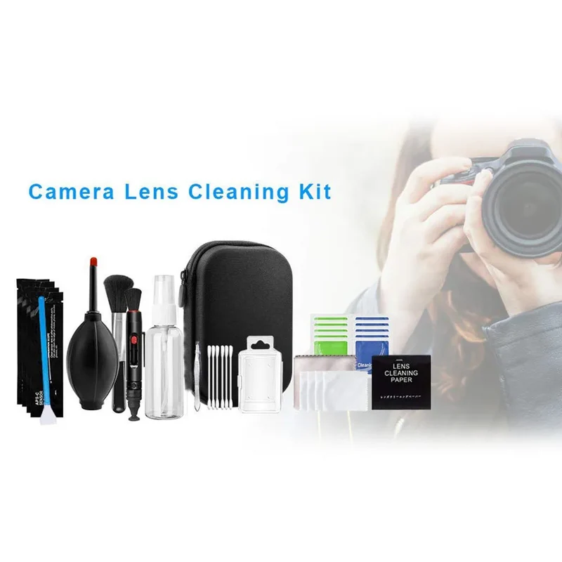 47pcs Camera Cleaner Kit DSLR Lens Digital Camera Sensor Cleaning for Mobile PC