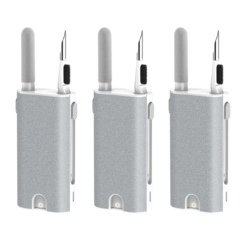 1/2/3set 5 In 1 Earphone Cleaner Brush Kit Camera Phone Tablet Laptop TV Screen Cleaning Tools Headset Cleaning Pen For Airpod