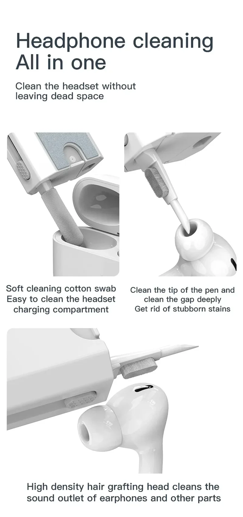 Keyboard Cleaning Kit 8 In 1 Laptop PC Cleaner With Keycap Puller Multifunctional Keyboard Brush Cleaning Set For Camera