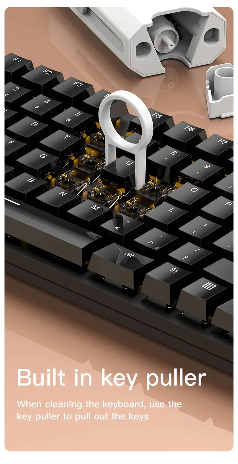 Keyboard Cleaning Kit 8 In 1 Laptop PC Cleaner With Keycap Puller Multifunctional Keyboard Brush Cleaning Set For Camera