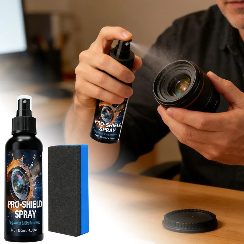 Lens Cleaning 120ml Camera Liquid Solution Eyeglass Cleaning Spray For Swim Goggles Mirrors Workplace Sports Daily Commuting
