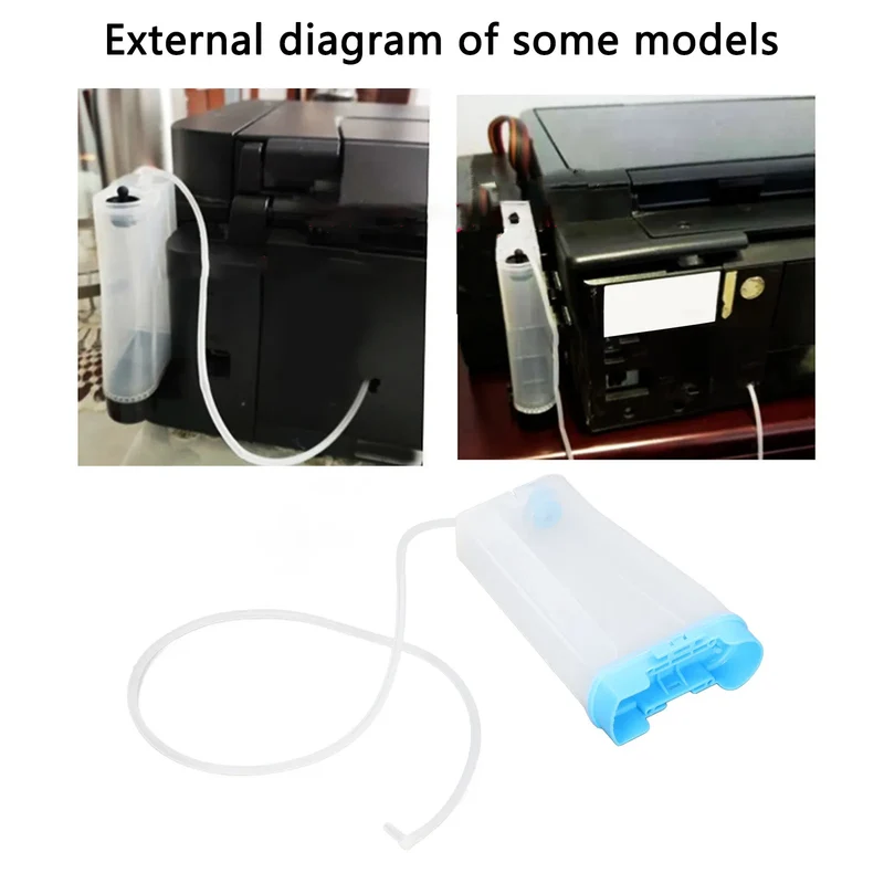 Waste Ink Bottle Easy Cleaning Reusable Plastic Printer Waste Ink Collector for L805 R330 1390 L801 T50 1800 270 Random color
