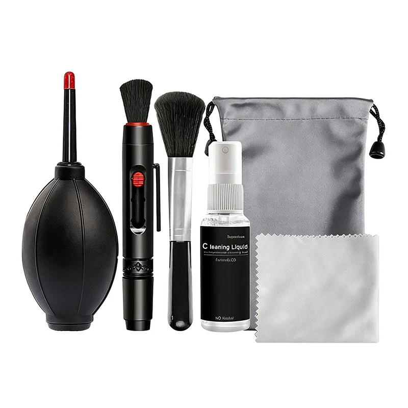 1/6 Pieces/set Double-sided Pen Storage Bag 6 In 1 Camera Cleaning Kit Professional DSLR Lens Cleaning Tool For Sensor Lens
