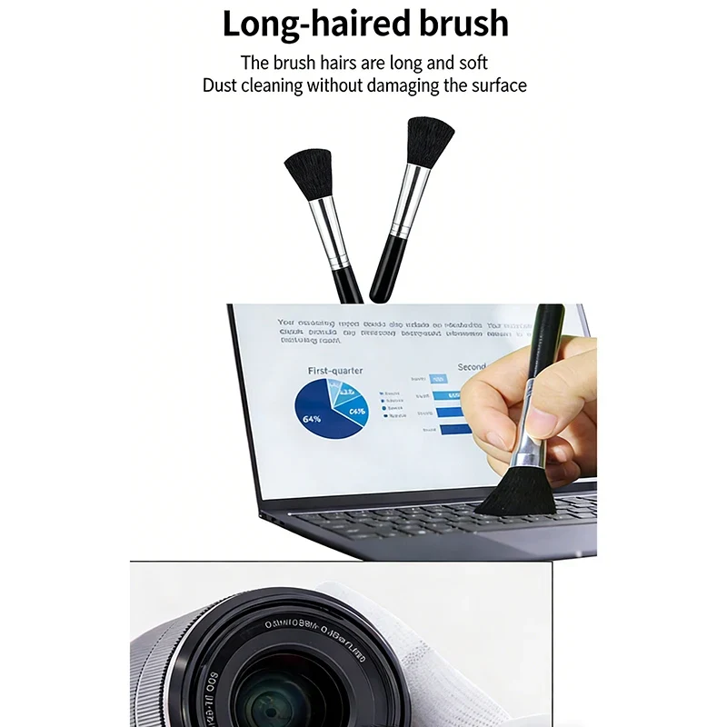 1/6 Pieces/set Double-sided Pen Storage Bag 6 In 1 Camera Cleaning Kit Professional DSLR Lens Cleaning Tool For Sensor Lens