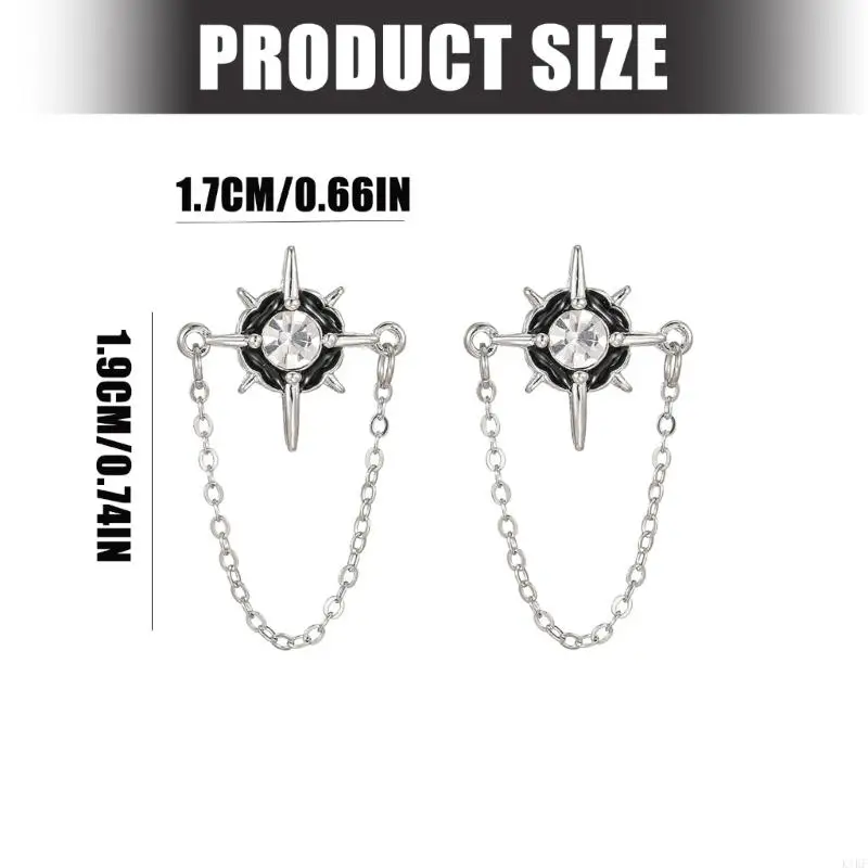 Rhinestones Chain Ear Clip For Freeclip 1 2 Earbuds With Sparkling Zirconia And Alloys Design Comfortable For Daily Wear K1KF