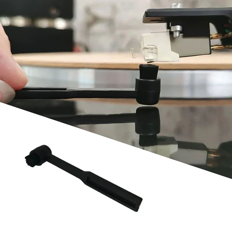 Anti-Static Turntable Cartridge Stylus Brush Phono Needle Cleaner For Vinyl Record Player Turntable Phonograph Needle Brush