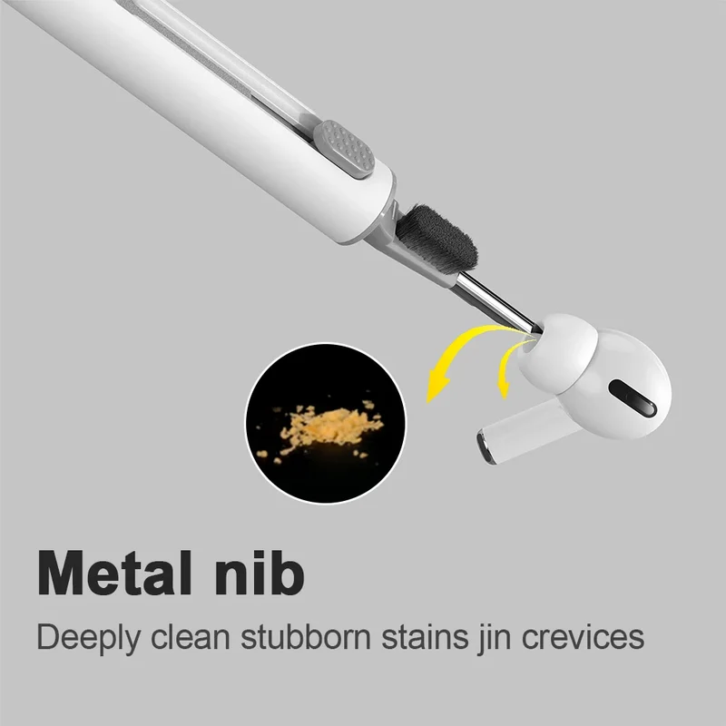 3 In 1 Cleaner Kit Bluetooth Earphone Cleaning Tool Durable Earbuds Case Clean Brush Pen For AirPods Pro 3 2 1 Headphone Cleaner