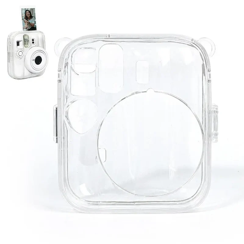 Crystal Clear Case for Fujifilm Instax Mini 13 Camera Transparent Hard PC Protective Cover Shell B1K4