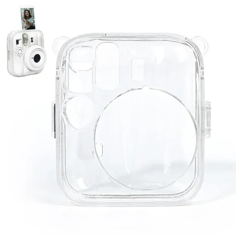 Crystal Clear Case for Fujifilm Instax Mini 13 Camera Transparent Hard PC Protective Cover Shell B1K4
