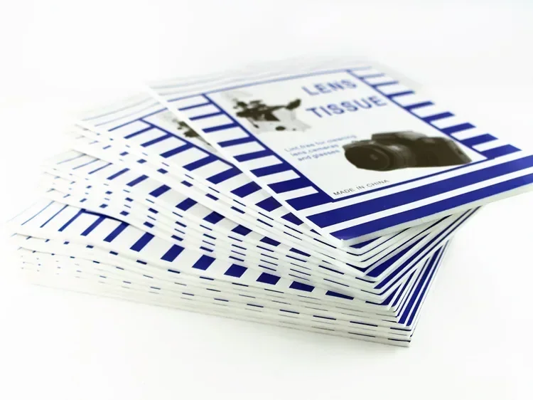 100 Sheets Soft Camera Lens Optics Tissue Cleaning Clean Paper Wipes Booklet