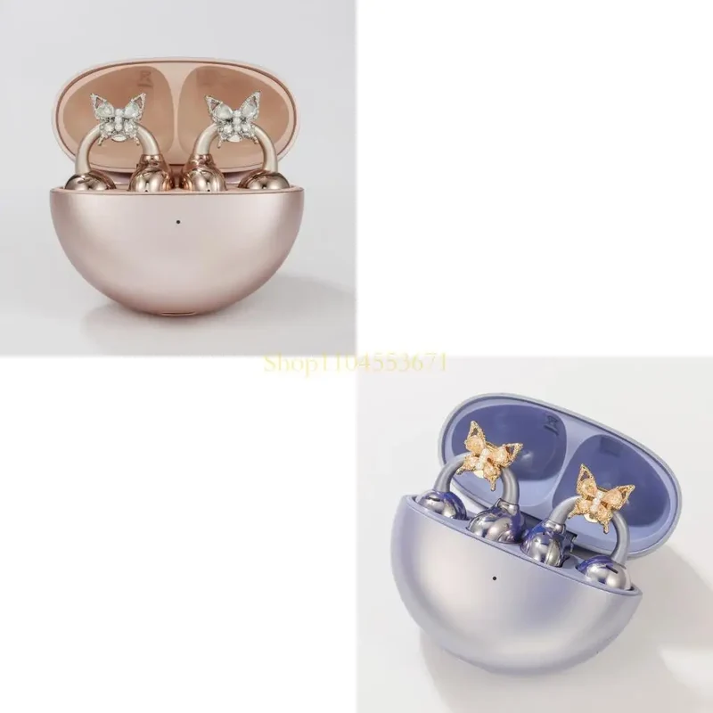 Best Seller 1 Pair Butterfly Themed Ear Clip Embellishment Zircon Detail Earbuds Ornament For Freeclip 1/2 Wireless Equipment