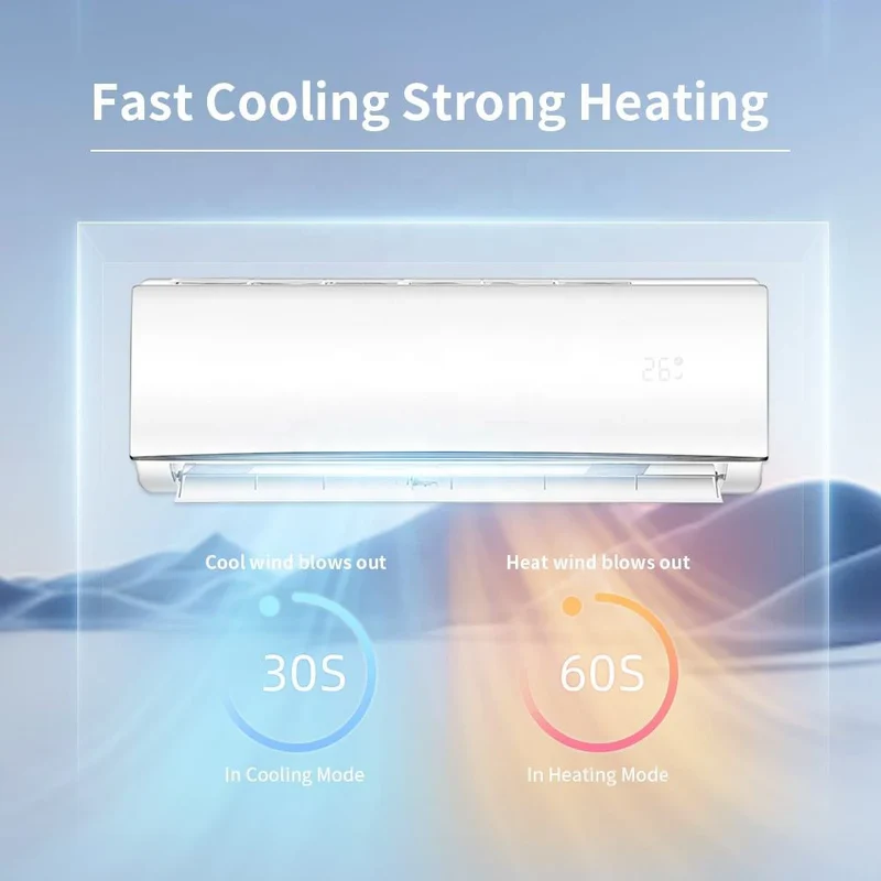 A+++ 220V 9000 / 12000 / 18000 / 24000 BTU CE RoHS Approved Wall Mounted Inverter Mini Split Air Conditioner