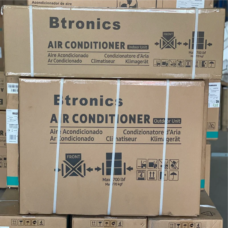 Btronics 220V 9000btu 12000btu 18000btu 24000btu Cooling and Heating Super Save Energy Wall Mounted Wifi Air Conditioner OEM