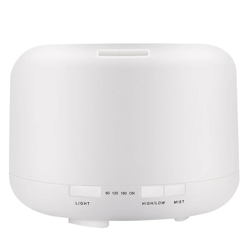 300 500ML Air Humidifier With Remote Control Colorful Non-printed Ultrasound Aroma Diffuser Pure White Dark Light Wood Grain