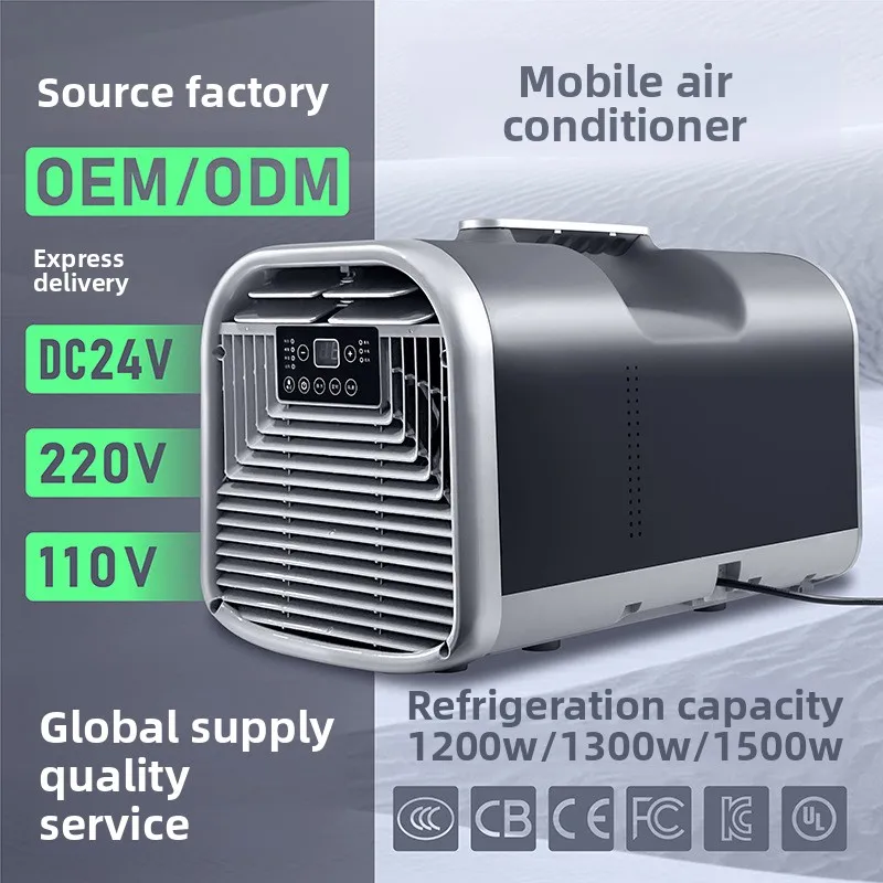 Factory Price Mini Portable Air Conditioner 5100BTU Solar Powered Camping Tent Indoor Outdoor Small Room