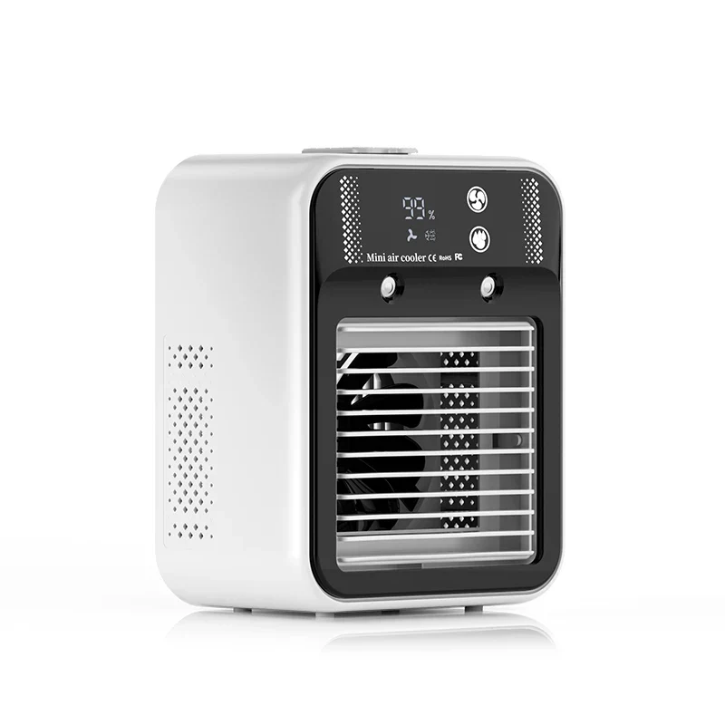 Portable Mini Air Conditioner for Dormitory | Fast Cooling Ultrasonic Nano Mist LCD Display Rechargeable Portable Outdoor Cooler