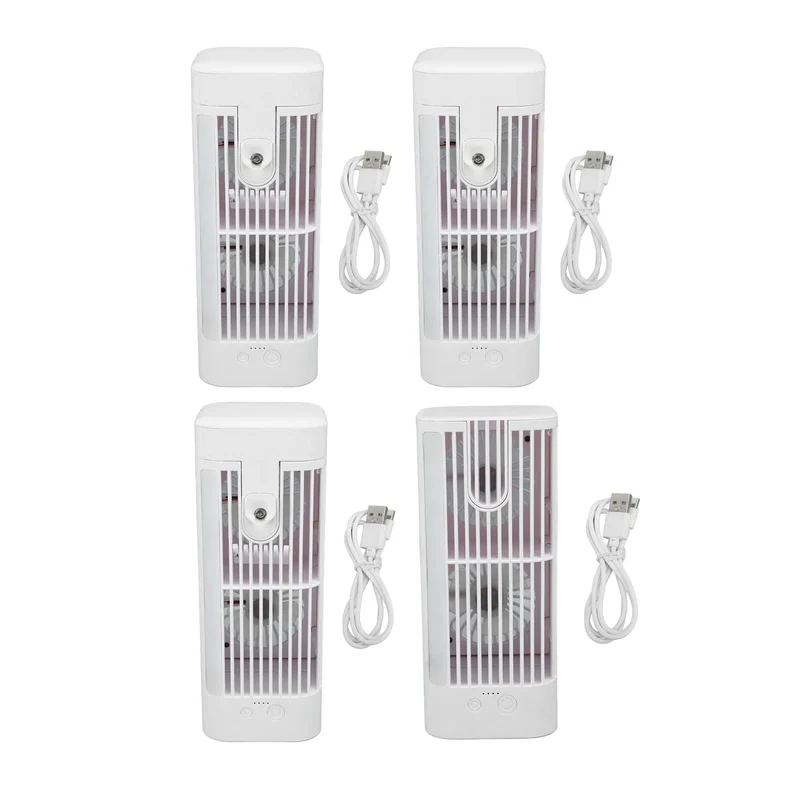 Desktop Air Conditioner Fan, Desk Air Cooler Excellent Cooling Effect Night Light Air Conditioner Fan for Homes Dormitories