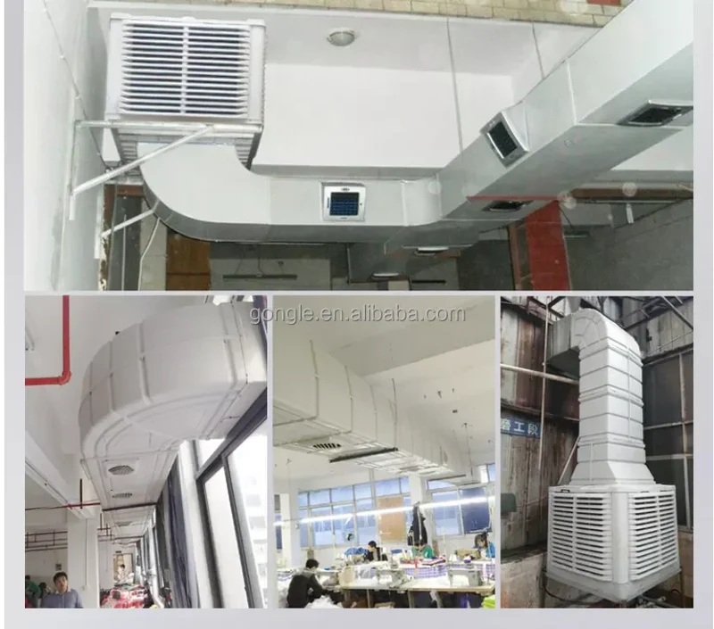 1.5kw 220v Outdoor Evaporative Mobile Wall Mounted Window Type Industrial Water Air Cooler Air Conditioner