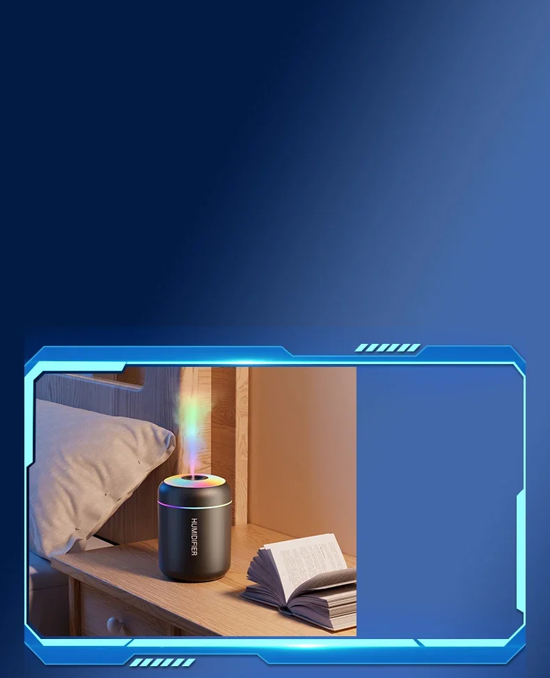Mini Air Humidifier USB Electric 180ML Aroma Diffuser Essential Oil Purifier Aromatherapy Mist Maker Lights For Car Home Bedroom
