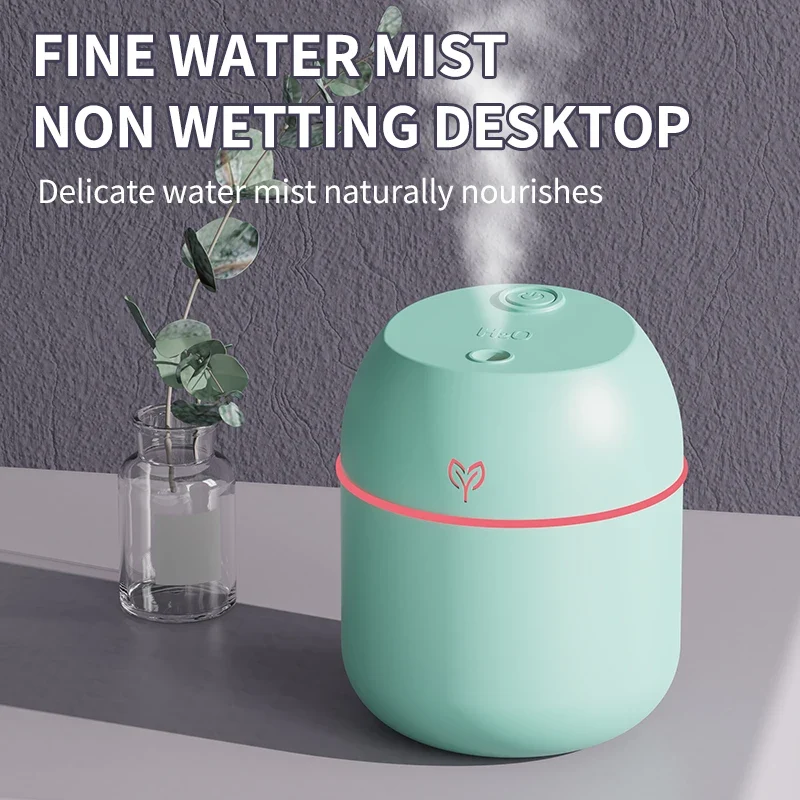 220ML big fog amount usb air humidifier Small desktop humidifier home intelligent car aromatreatment machine