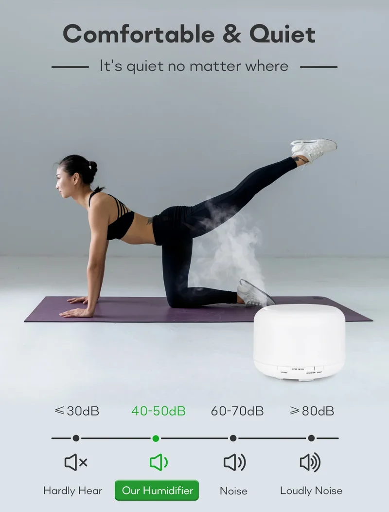 Air Humidifier Essential Oil Diffuser 300ML 500ML 1000ML With Lights Remote Control Ultrasound Electric Aromatherapy Diffuser