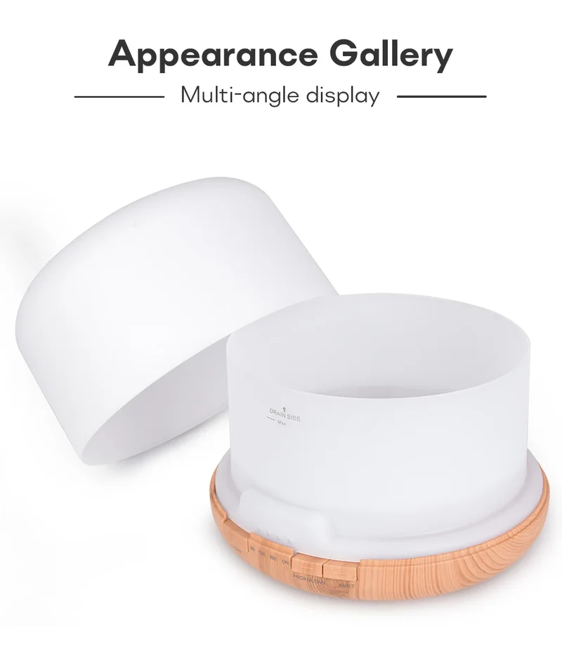 Air Humidifier Essential Oil Diffuser 300ML 500ML 1000ML With Lights Remote Control Ultrasound Electric Aromatherapy Diffuser