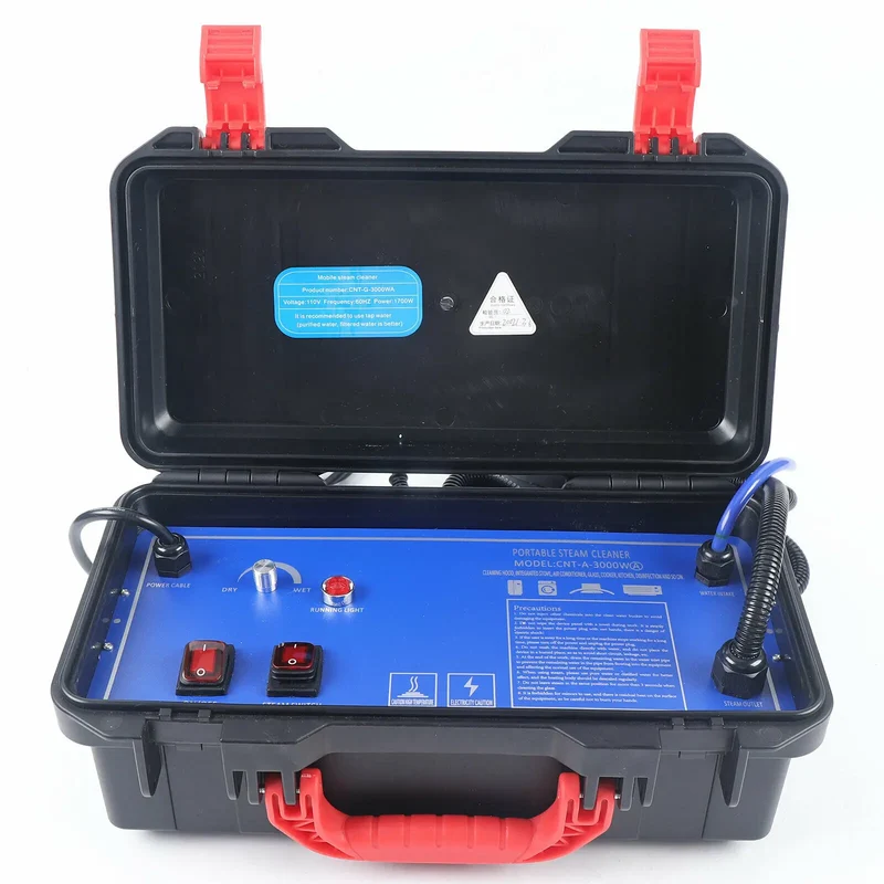 3000W Steaming Cleaner High Temperature Electric Steaming Cleaning Machine 110/220V High Pressure Air Conditioner Range Hood Car