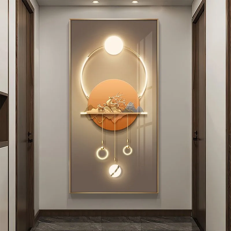 100X50CM New Large Aluminum Alloy Frame Crystal Home Gallery Hanging Wall Decor Artwork Painting Dropshipping for Living DDP