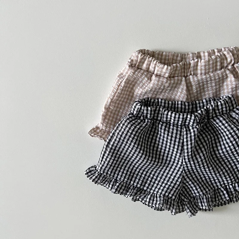 MILANCEL 2026 Summer Baby Clothing Set Toddler Ruffle Tee and Shorts 2Pcs Girls Suits Ruffle Tee Set
