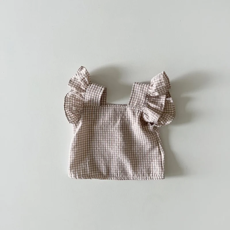 MILANCEL 2026 Summer Baby Clothing Set Toddler Ruffle Tee and Shorts 2Pcs Girls Suits Ruffle Tee Set