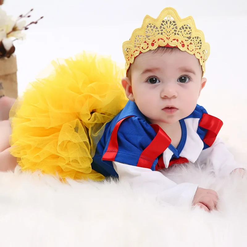 0-2Y 3pcs Girl Baby Summer Suit Novelty Costume Newborn Clothing Sets Bebe Dress Toddler Clothes Party Cosplay Gift 3 6 9 12 18M
