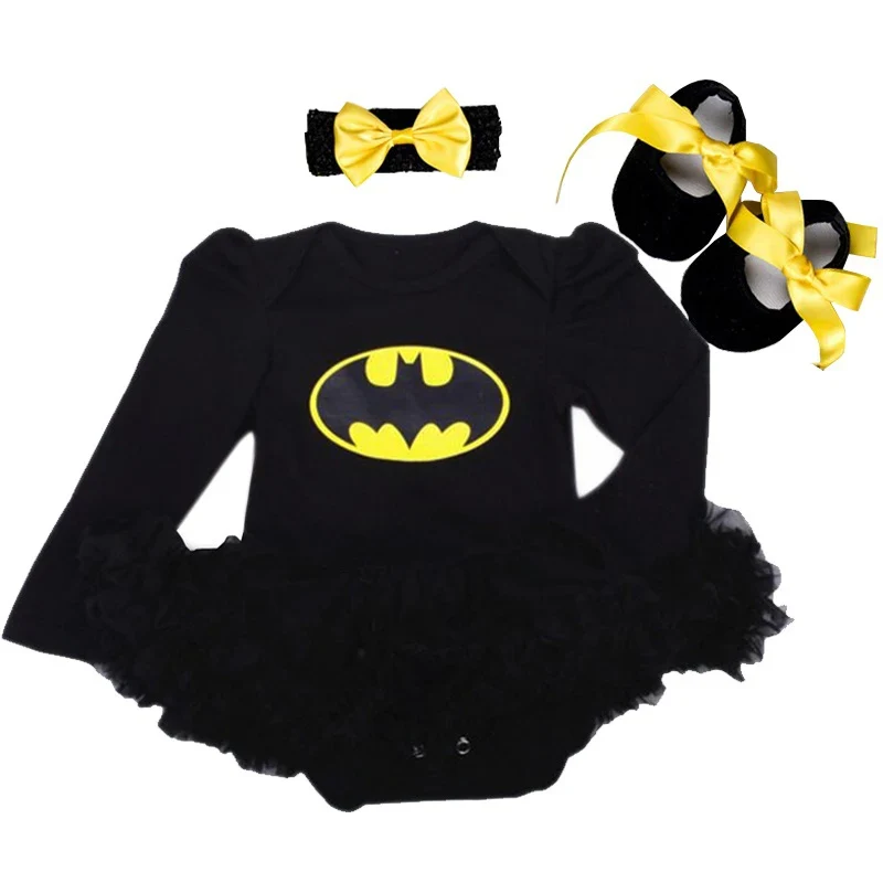 0-2Y 3pcs Girl Baby Summer Suit Novelty Costume Newborn Clothing Sets Bebe Dress Toddler Clothes Party Cosplay Gift 3 6 9 12 18M