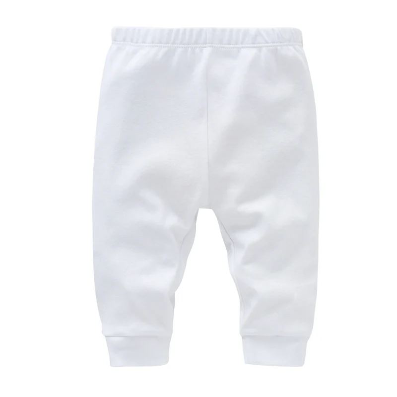 2 Pieces Set 100% Cotton Baby Rompers Pants Blank Colors Kids Trousers Plain Newborn Clothing Muslin Bodysuit Clothes