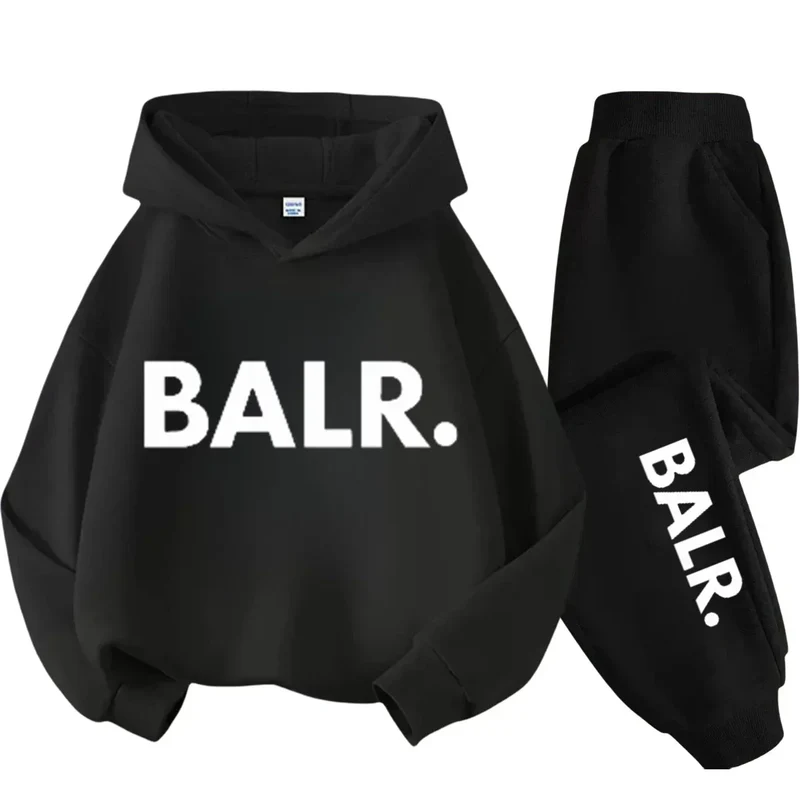 Autumn Warm New York Letter Cool Graphic Print Children Long Sleeve Hoodie +pant Suit 2pcs Set Sweatshirt Boy Girl Kid Sportwear